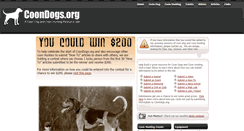 Desktop Screenshot of coondogs.org