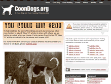 Tablet Screenshot of coondogs.org